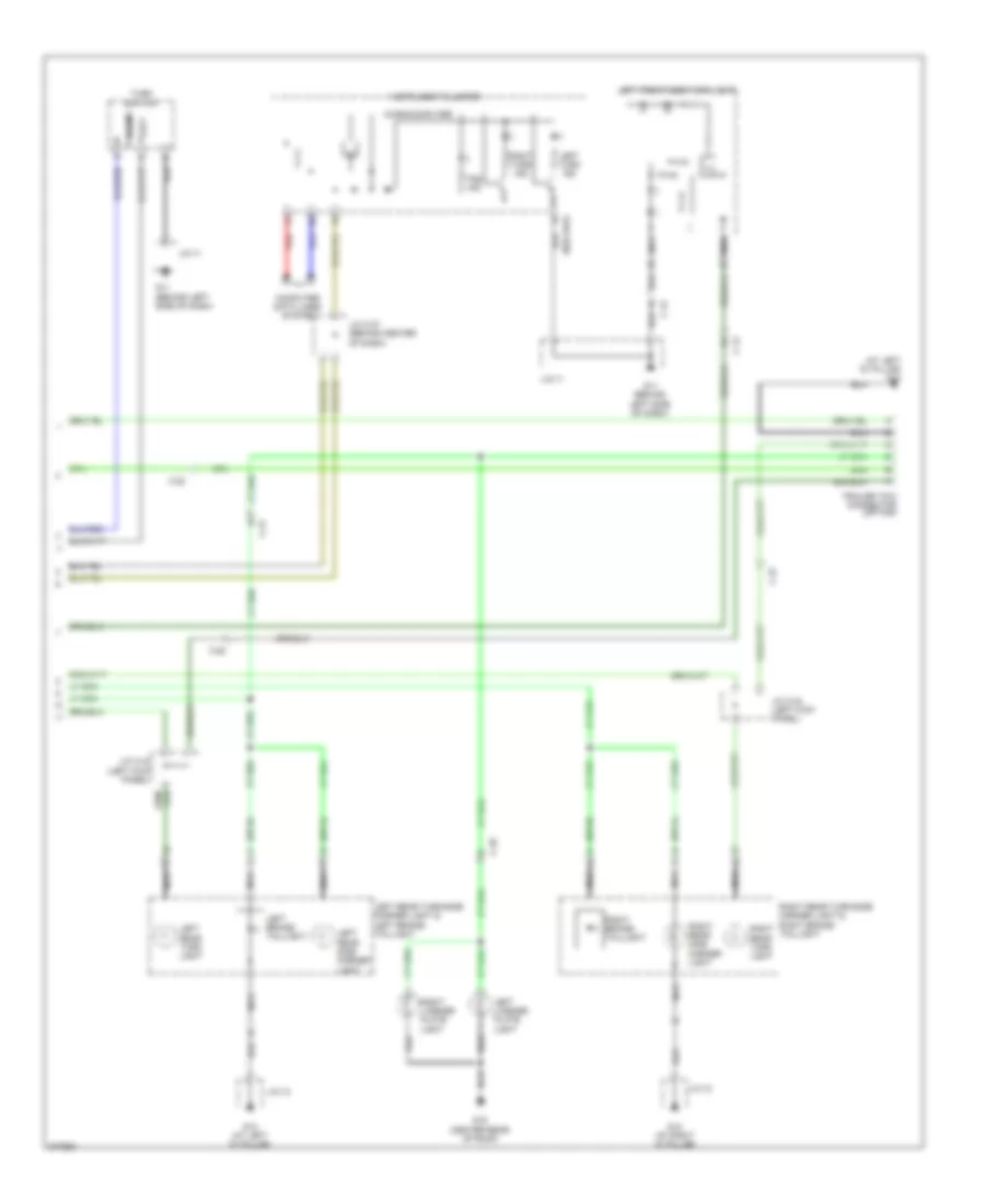Exterior Lamps Wiring Diagram 2 of 2 for Mazda CX 9 Grand Touring 2012