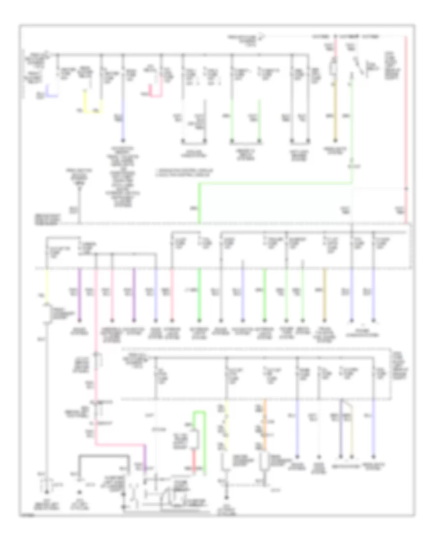 Power Distribution Wiring Diagram (2 of 2) for Mazda CX-9 Grand Touring 2012