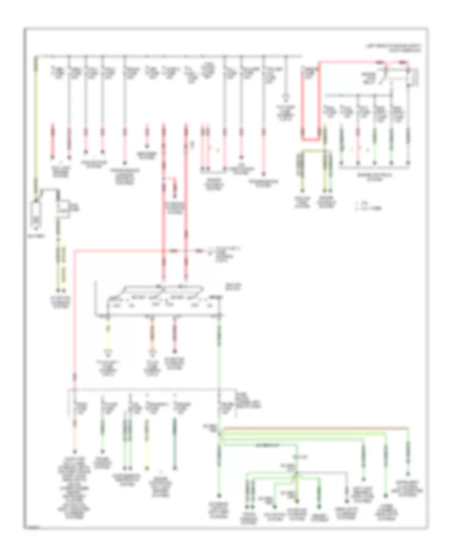Power Distribution Wiring Diagram 1 of 2 for Mazda CX 7 i Sport 2011