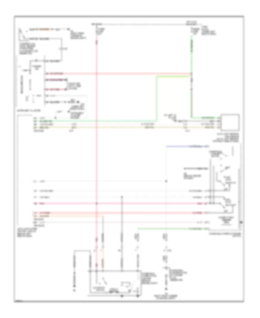 Электросхема передних стеклоочистителей дворников и омывателя лобового стекла, С Авто Система Дворника для Mazda CX-7 i Sport 2011