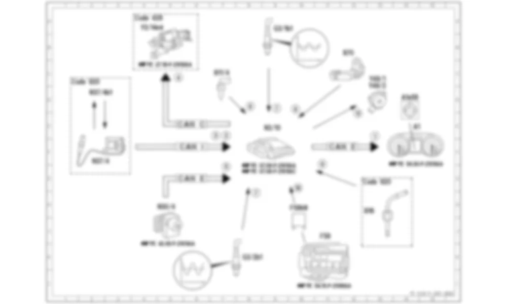 Электросхема Принципиальная электрическая схема системы очистки выхлопных газов для Mercedes-Benz CLA-class (C117) 2013-2020
