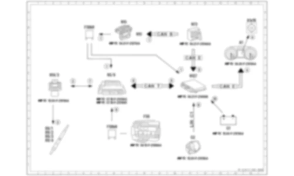 Электросхема Принципиальная электрическая схема предварительного нагрева для Mercedes-Benz CLA-class (C117) 2013-2020