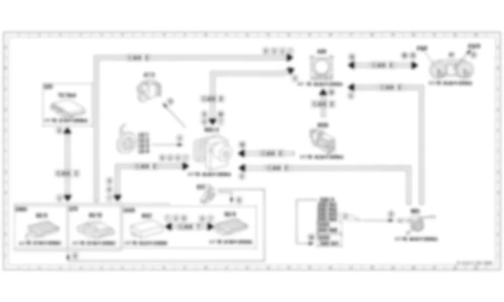 Электросхема Принципиальная электрическая схема круиз-контроля (CC) для Mercedes-Benz CLA-class (C117) 2013-2020