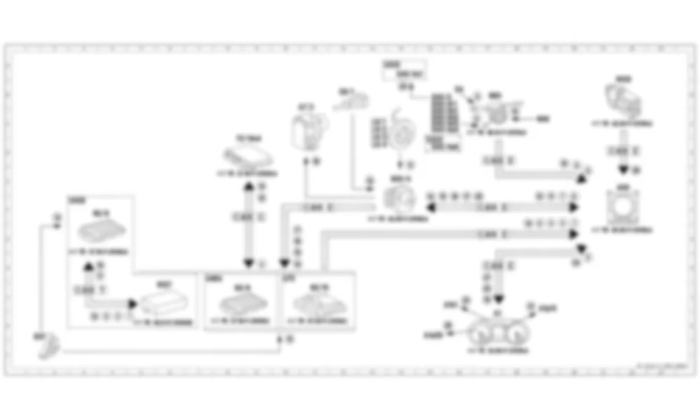 Электросхема Схема электрических функций Distronic PLUS для Mercedes-Benz CLA-class (C117) 2013-2020
