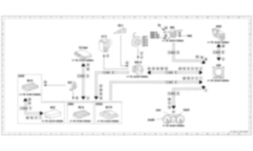 Электросхема Принципиальная электрическая схема DISTRONIC PLUS и Adaptive Brake Assist для Mercedes-Benz CLA-class (C117) 2013-2020