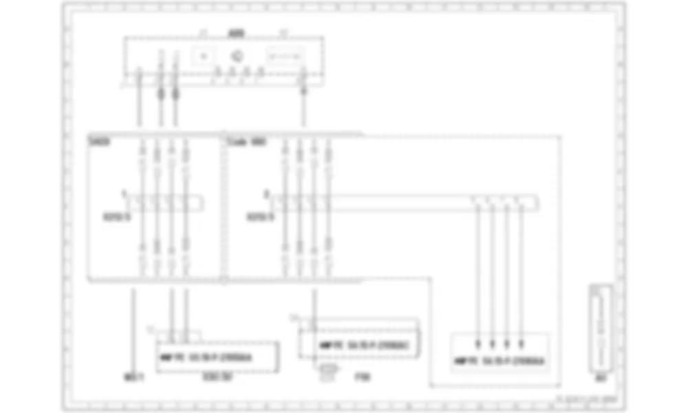 Электросхема Блок управления Distronic (DTR) для Mercedes-Benz CLA-class (C117) 2013-2020