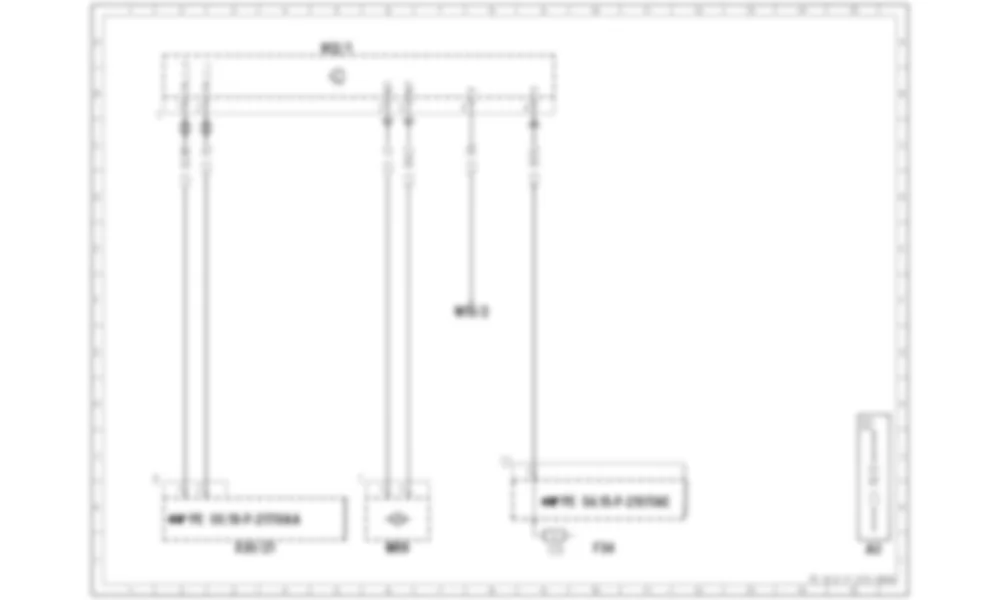 Электросхема Блок управления звуковым генератором для Mercedes-Benz CLA-class (C117) 2013-2020
