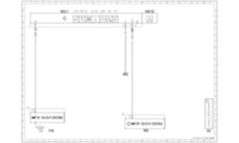 Электросхема Блок управления верхней панели управления для Mercedes-Benz CLA-class (C117) 2013-2020