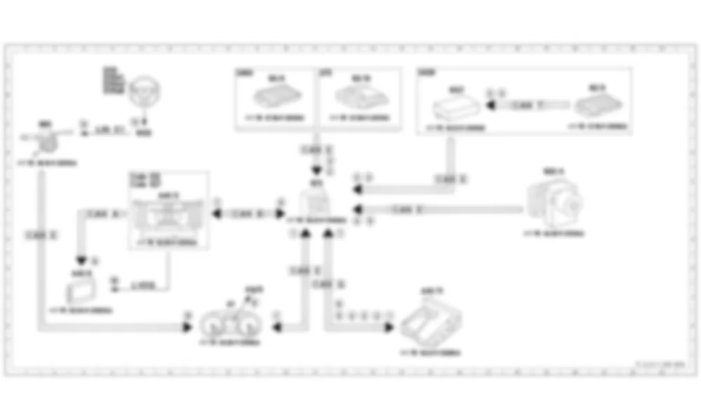 Электросхема Принципиальная электрическая схема ассистента ограничения скорости для Mercedes-Benz CLA-class (C117) 2013-2020