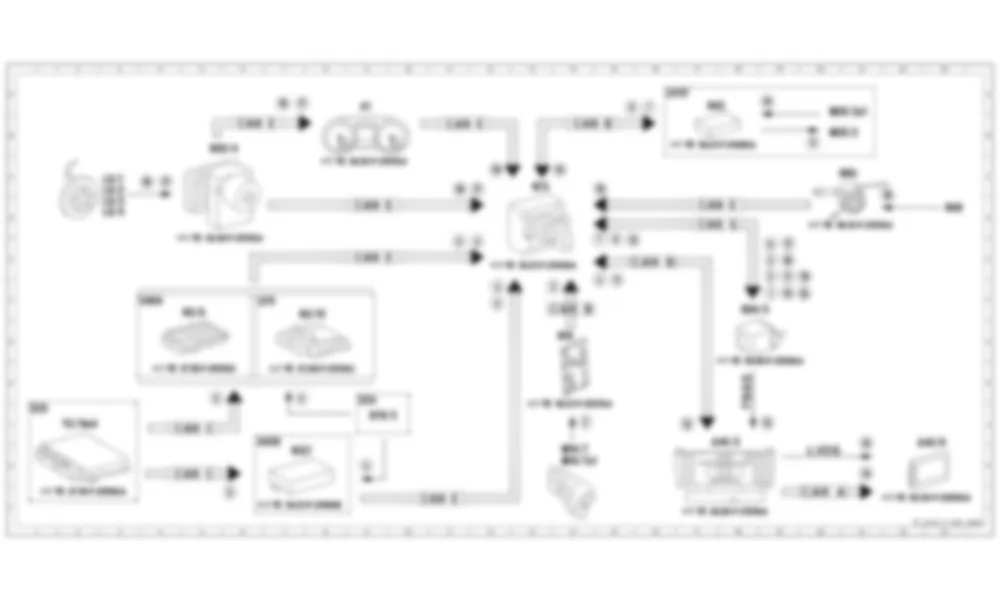 Электросхема Принципиальная электрическая схема, камера заднего вида для Mercedes-Benz CLA-class (C117) 2013-2020