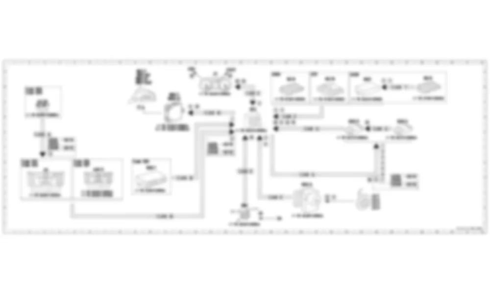 Электросхема Принципиальная электрическая схема ассистента слепых зон для Mercedes-Benz CLA-class (C117) 2013-2020