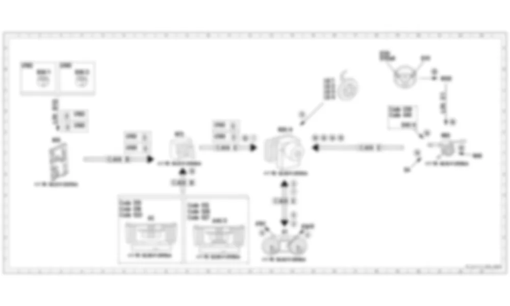Электросхема Схема электрических функций системы Attention Assist для Mercedes-Benz CLA-class (C117) 2013-2020