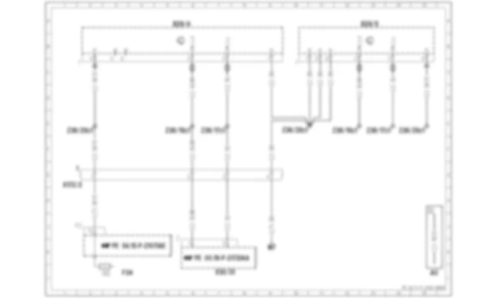 Электросхема Схема подключения системы помощи при слепых зонах для Mercedes-Benz CLA-class (C117) 2013-2020