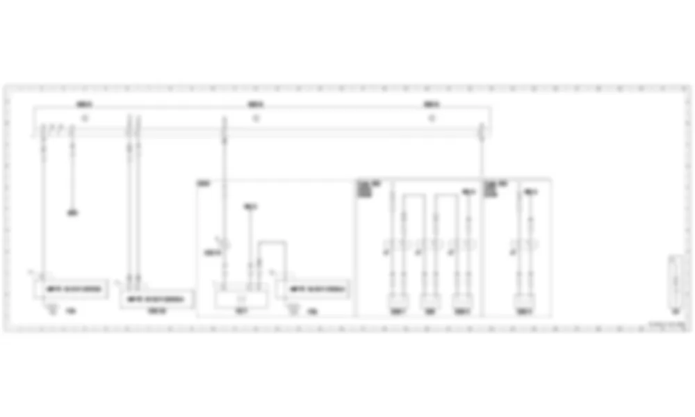 Электросхема Схема электрических соединений блока управления системой охранной сигнализации (АТА) для Mercedes-Benz CLA-class (C117) 2013-2020