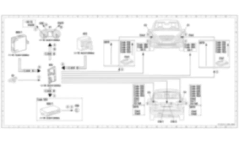 Электросхема Принципиальная электрическая схема, включение стояночных / стояночных огней для Mercedes-Benz CLA-class (C117) 2013-2020