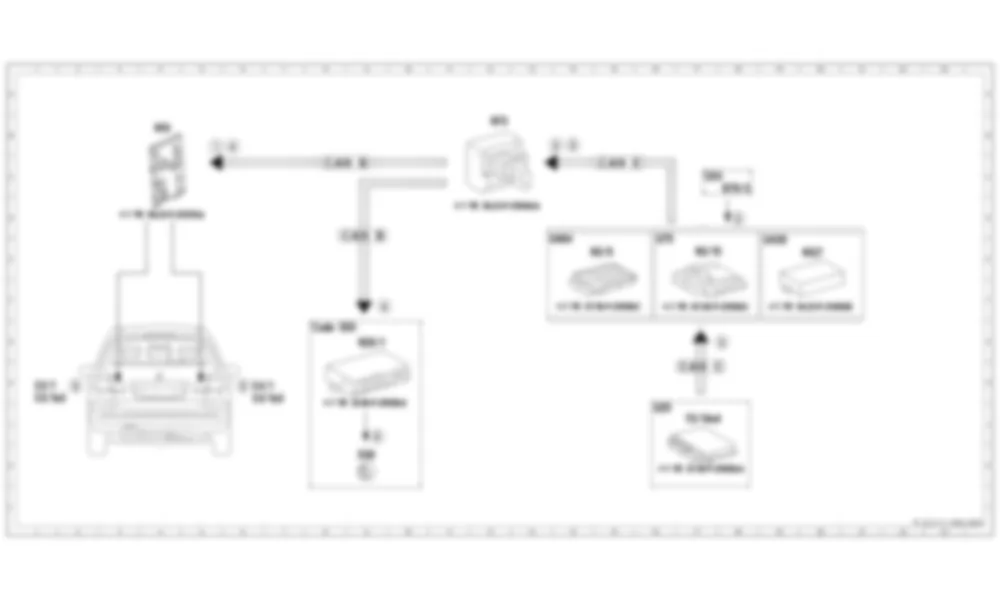 Электросхема Принципиальная электрическая схема срабатывания резервного света для Mercedes-Benz CLA-class (C117) 2013-2020