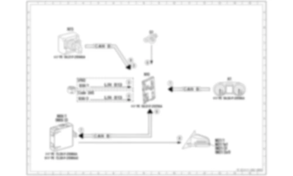 Электросхема Принципиальная электрическая схема, задержка выключения фар (SWA) для Mercedes-Benz CLA-class (C117) 2013-2020