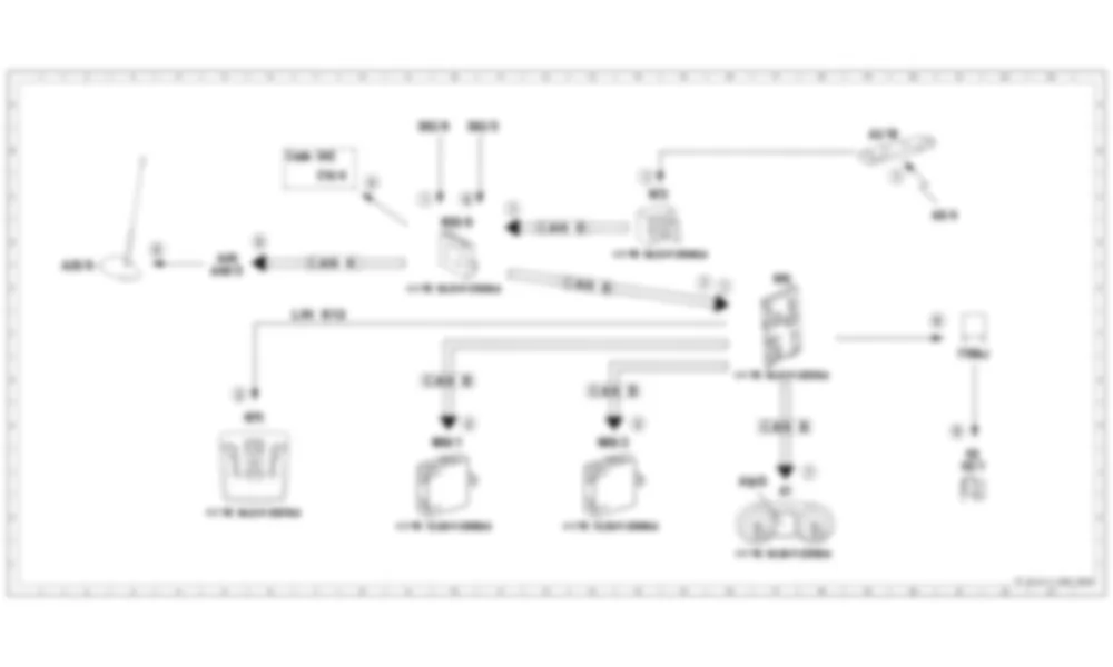 Электросхема Принципиальная электрическая схема аварийной сигнализации для Mercedes-Benz CLA-class (C117) 2013-2020