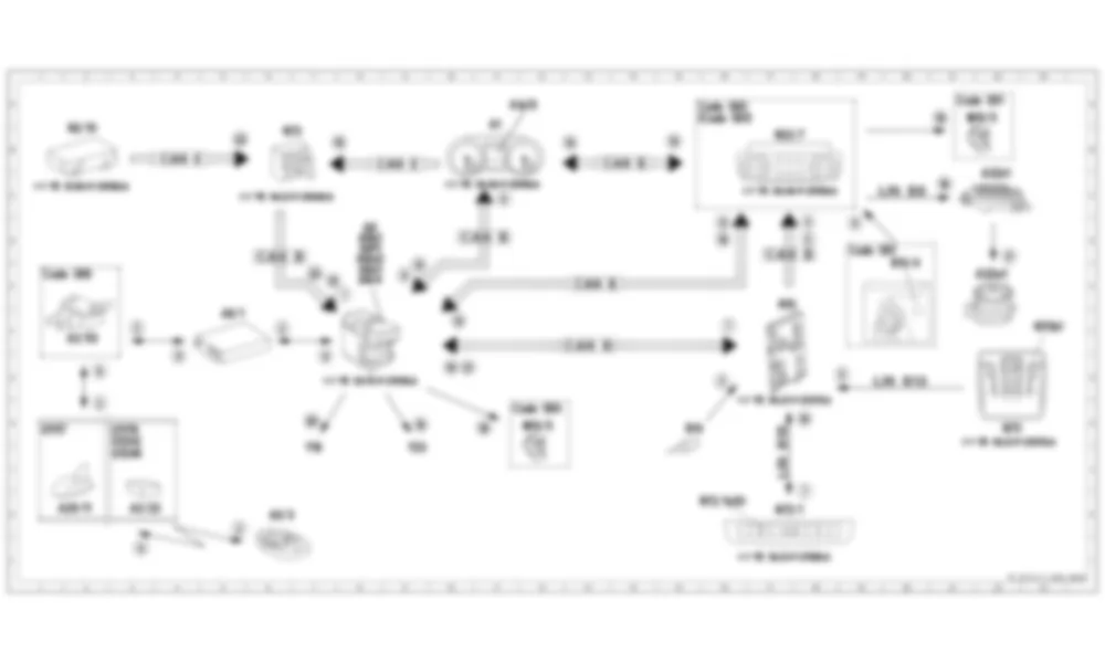 Электросхема Функциональная схема электрической системы стационарного нагревателя (STH) для Mercedes-Benz CLA-class (C117) 2013-2020