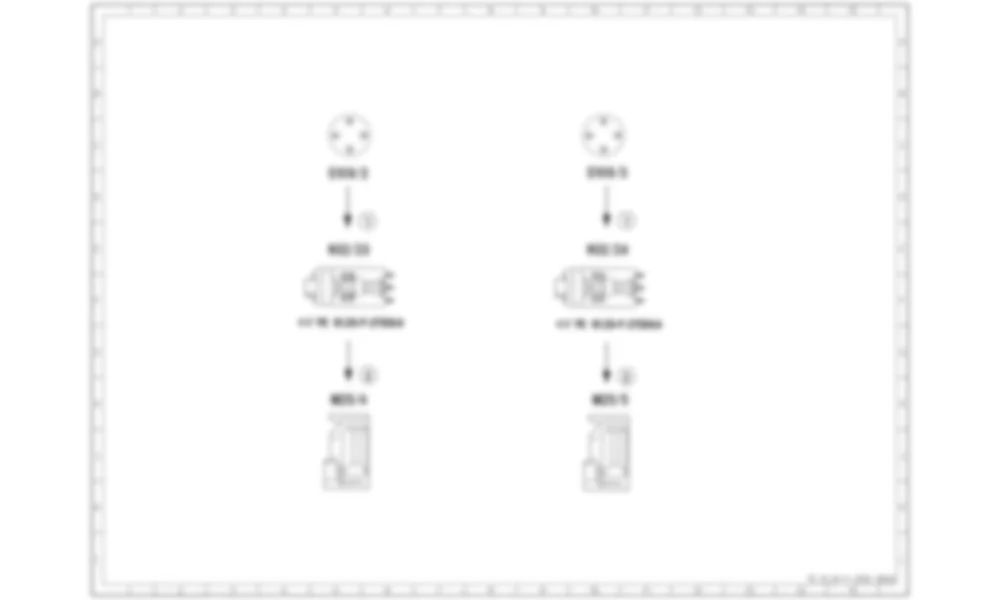 Электросхема Принципиальная электрическая схема, регулировка поясничной опоры для Mercedes-Benz CLA-class (C117) 2013-2020