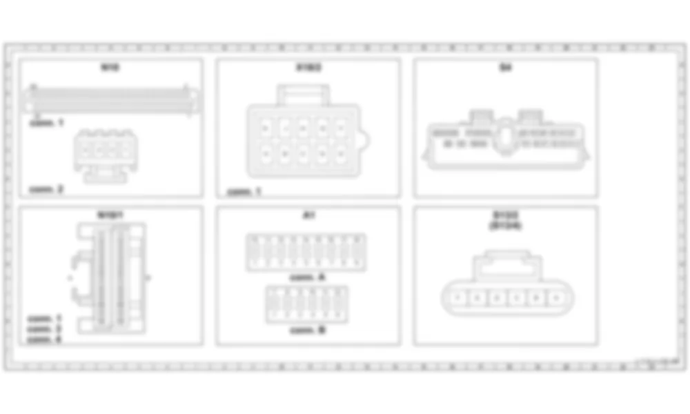 Распиновка разъемов схемы Крыша из ламелей для Mercedes-Benz M-class (W163) 1997—2005