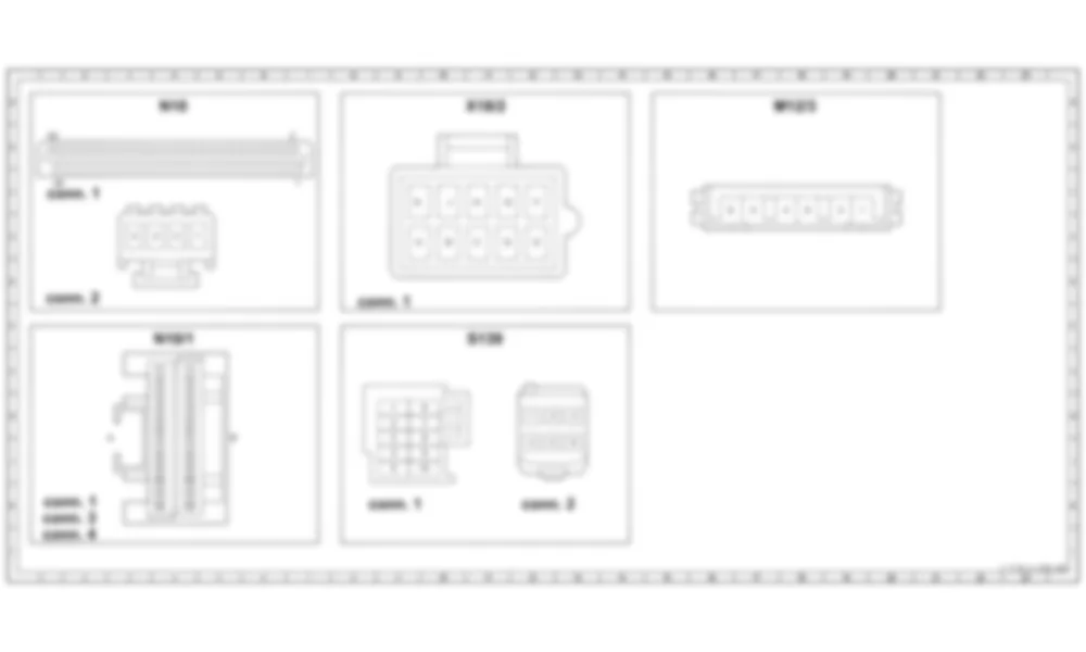Распиновка разъемов схемы Крыша из ламелей для Mercedes-Benz M-class (W163) 1997—2005