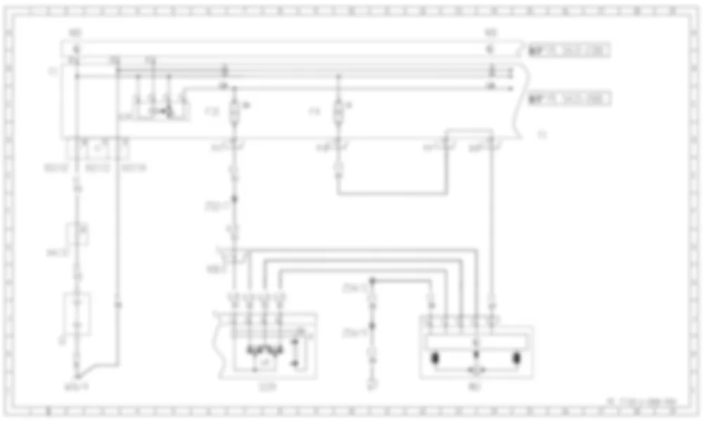 Электросхема Наклонно-сдвижная крыша (SR) для Mercedes-Benz M-class (W163) 1997—2005