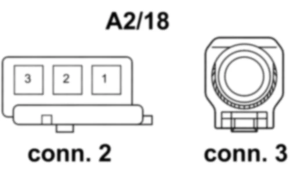 Распиновка разъема A2/18 -  Антенный усилитель FM 1, AM, CL [ZV] и KEYLESS GO для Mercedes-Benz M-class (W166) 2011-2020