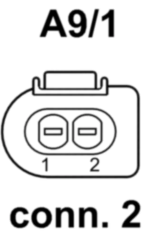 Распиновка разъема A9/1 -  AIRMATIC компрессор для Mercedes-Benz M-class (W166) 2011-2020
