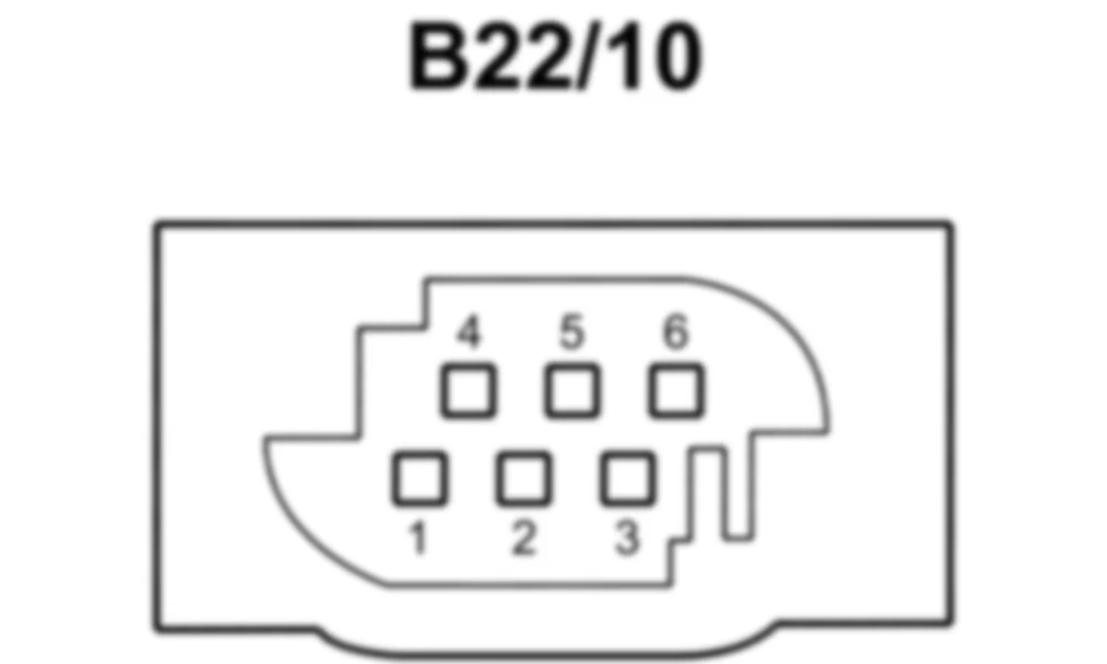 Распиновка разъема B22/10 -  Датчик уровня сзади правый для Mercedes-Benz M-class (W166) 2011-2020
