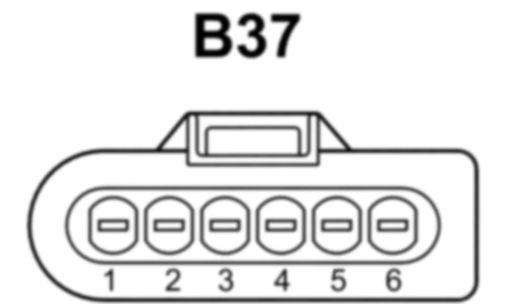 Распиновка разъема B37 -  Датчик педали акселератора для Mercedes-Benz M-class (W166) 2011-2020