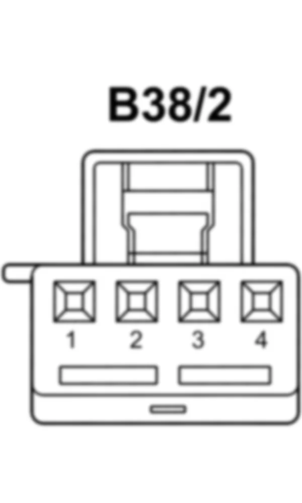 Распиновка разъема B38/2 -  Датчик дождя / света для Mercedes-Benz M-class (W166) 2011-2020