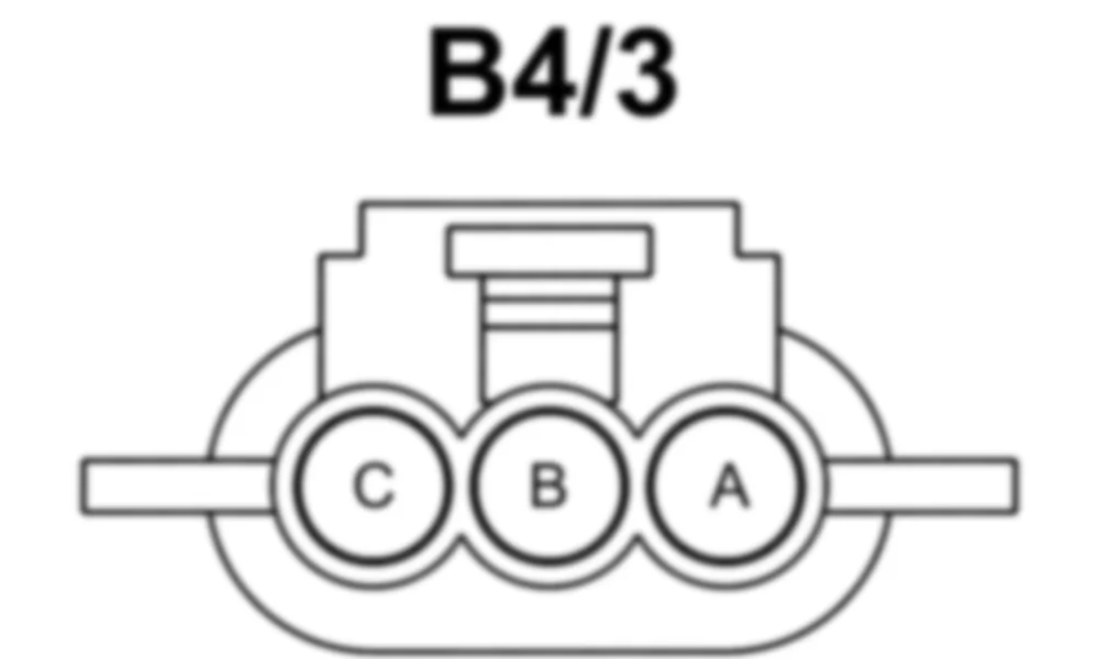 Распиновка разъема B4/3 -  Датчик давления в топливном баке для Mercedes-Benz M-class (W166) 2011-2020