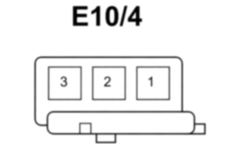Распиновка разъема E10/4 -  Подсветка символа правого центрального отверстия для выпуска воздуха для Mercedes-Benz M-class (W166) 2011-2020