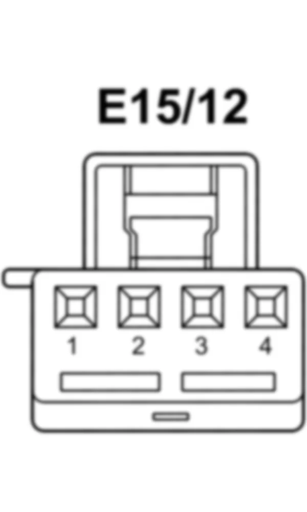Распиновка разъема E15/12 -  Фонарь под левым куполом, 2-й ряд сидений для Mercedes-Benz M-class (W166) 2011-2020