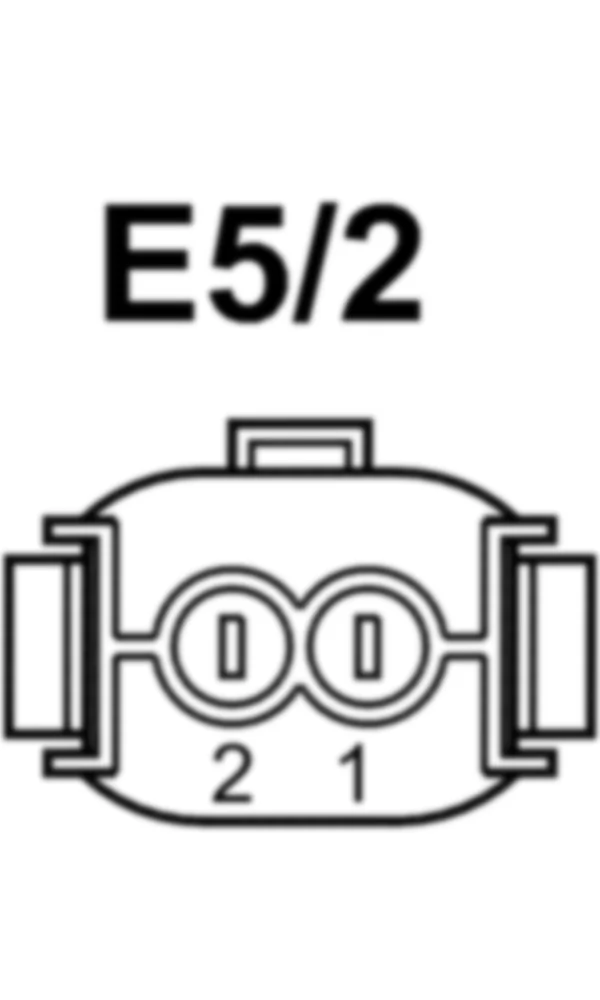 Распиновка разъема E5/2 -  Правая противотуманная фара для Mercedes-Benz M-class (W166) 2011-2020