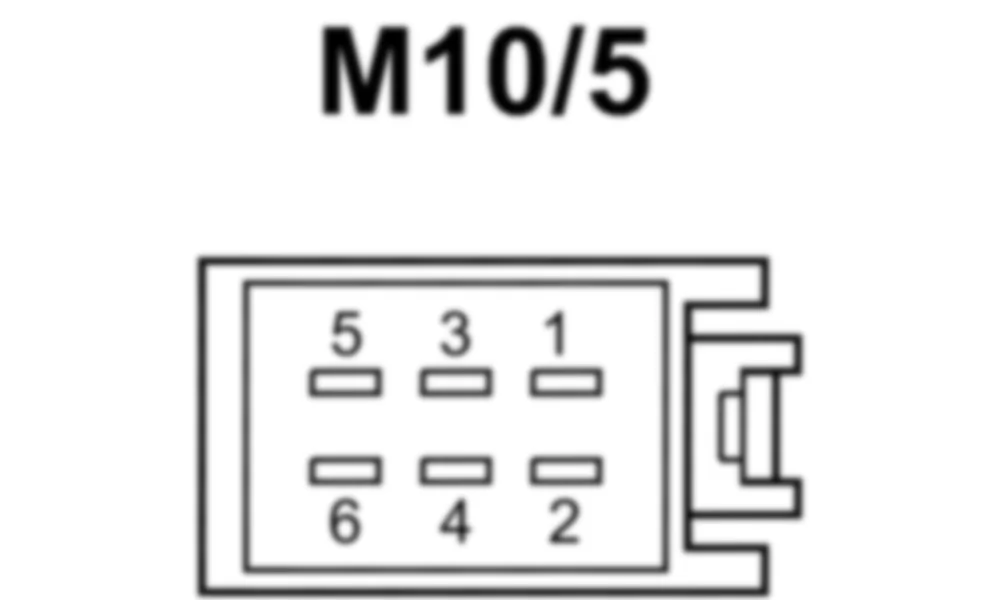 Распиновка разъема M10/5 -  Электродвигатель стеклоподъемника левой задней двери для Mercedes-Benz M-class (W166) 2011-2020
