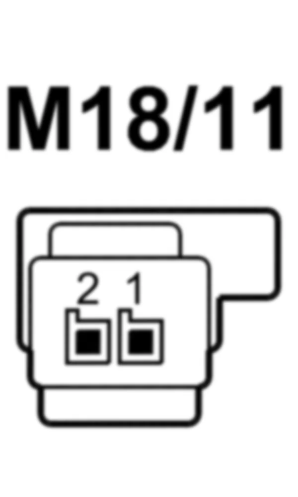 Распиновка разъема M18/11 -  Электродвигатели вентиляции подушки правого переднего сиденья для Mercedes-Benz M-class (W166) 2011-2020