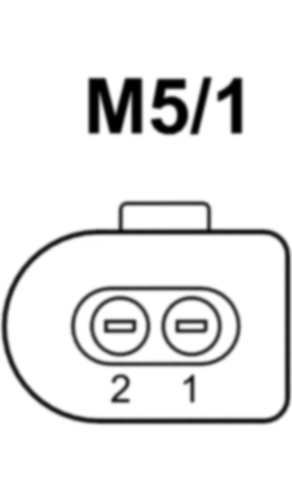 Распиновка разъема M5/1 -  Насос системы омывателя лобового стекла для Mercedes-Benz M-class (W166) 2011-2020