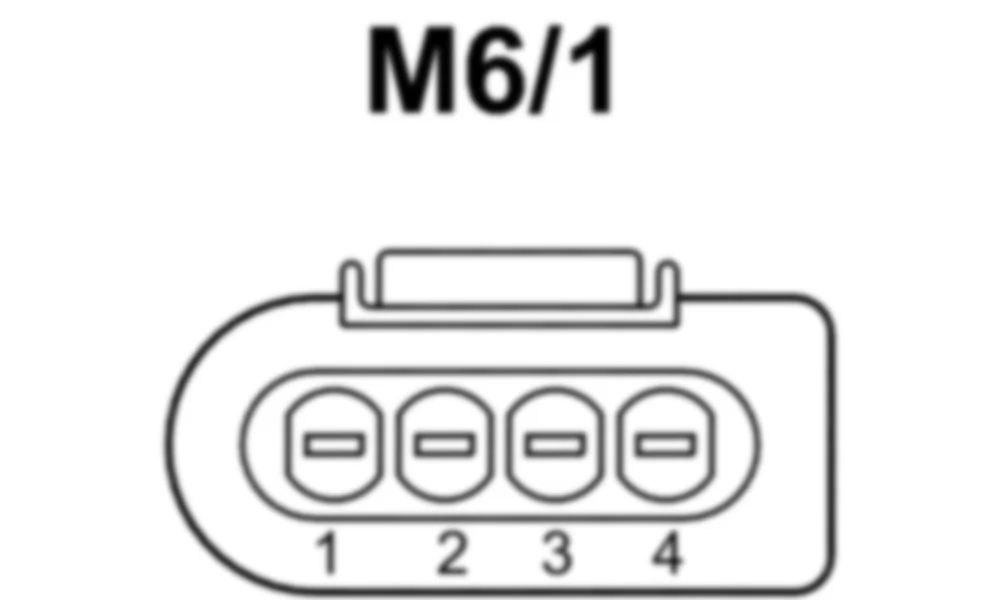 Распиновка разъема M6/1 -  Двигатель стеклоочистителя для Mercedes-Benz M-class (W166) 2011-2020