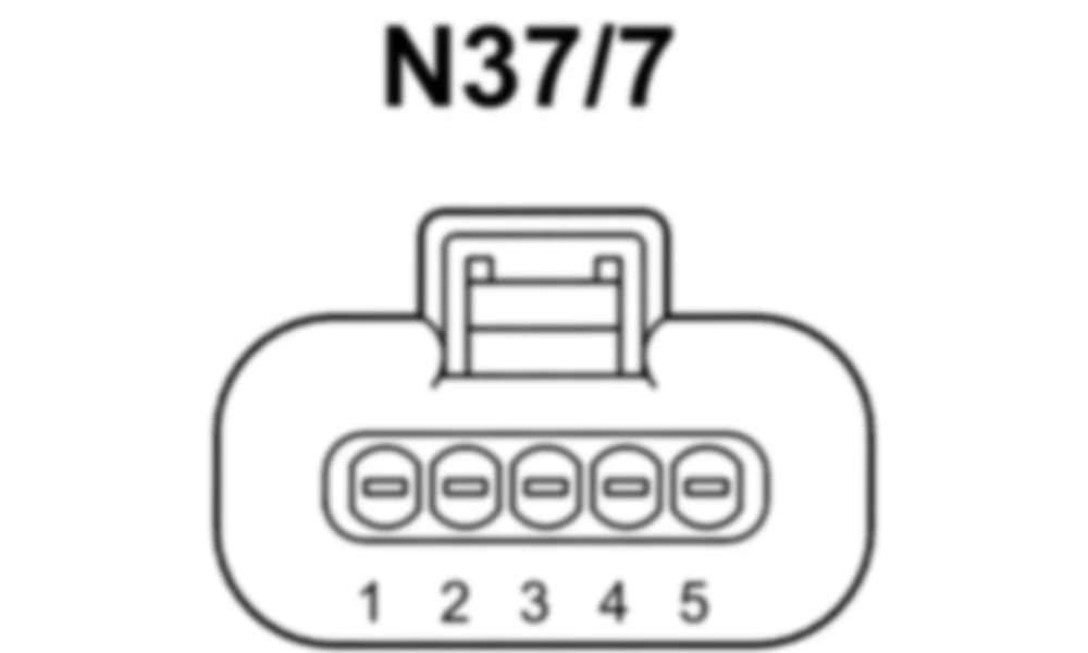 Распиновка разъема N37/7 -  Блок управления датчика NOx после сажевого фильтра для Mercedes-Benz M-class (W166) 2011-2020