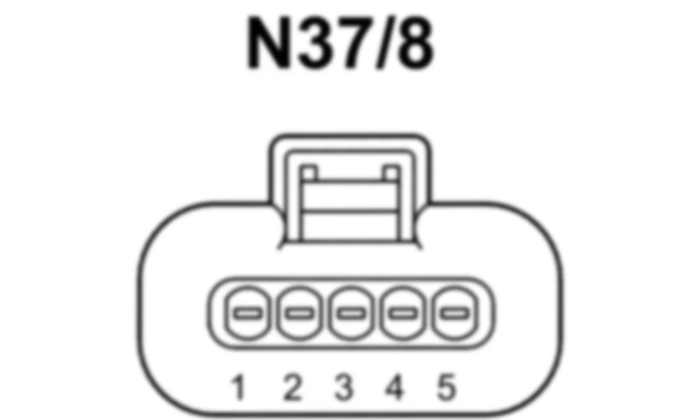 Распиновка разъема N37/8 -  Блок управления датчика NOx после каталитического нейтрализатора SCR для Mercedes-Benz M-class (W166) 2011-2020
