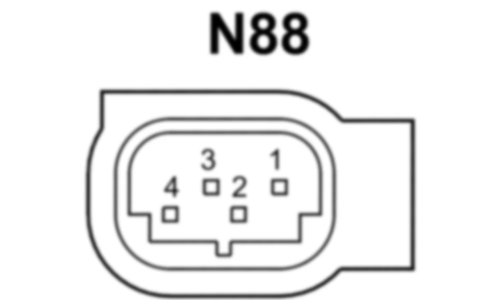 Распиновка разъема N88 -  Блок управления датчика давления в шинах для Mercedes-Benz M-class (W166) 2011-2020