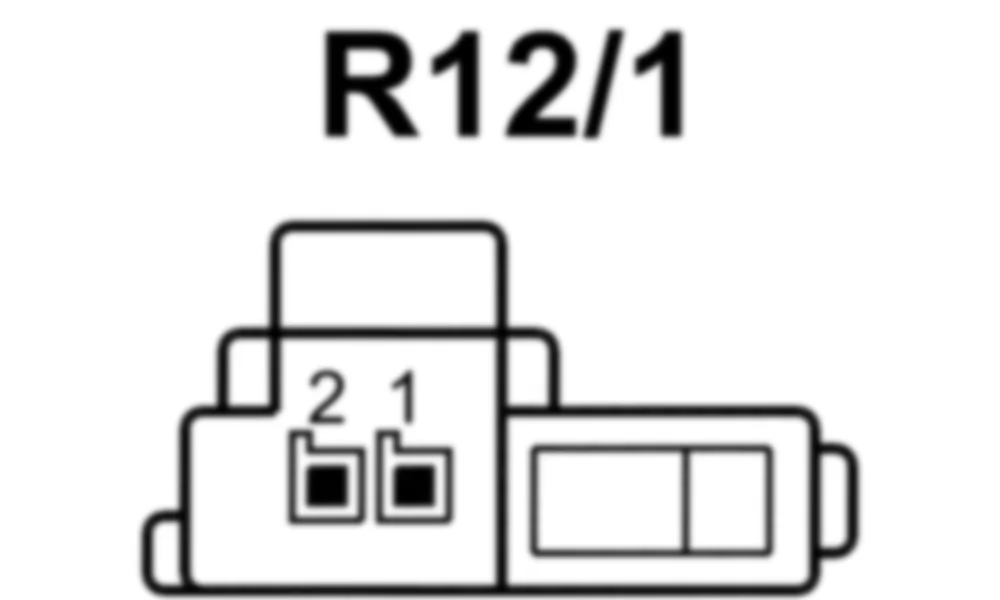 Распиновка разъема R12/1 -  Драйвер ETR [GUS] пиропатрон для Mercedes-Benz M-class (W166) 2011-2020