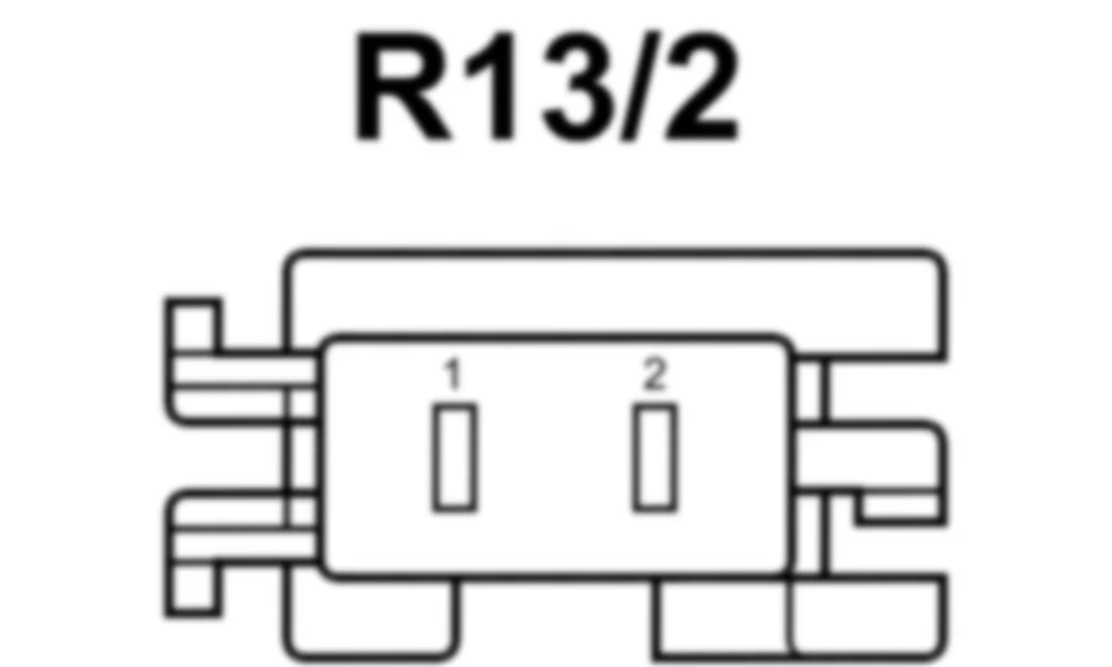Распиновка разъема R13/2 -  Обогреваемая подушка левой передней спинки для Mercedes-Benz M-class (W166) 2011-2020