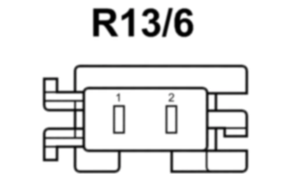 Распиновка разъема R13/6 -  Обогреваемая подушка левой задней спинки для Mercedes-Benz M-class (W166) 2011-2020