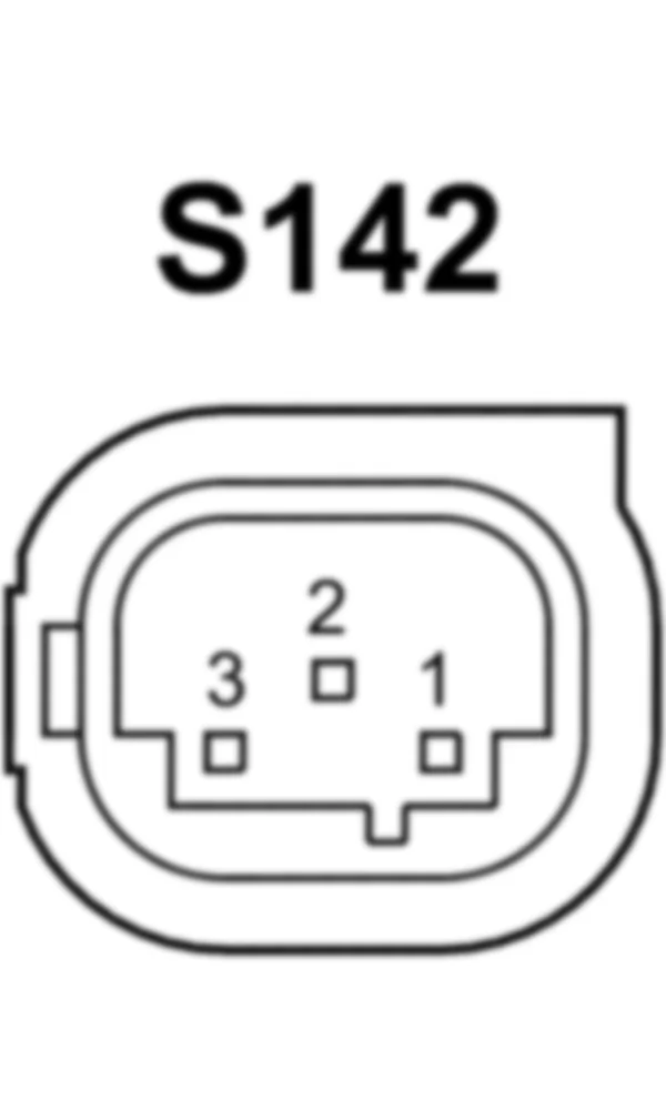 Распиновка разъема S142 -  Выключатель блокировки прицепного устройства для Mercedes-Benz M-class (W166) 2011-2020