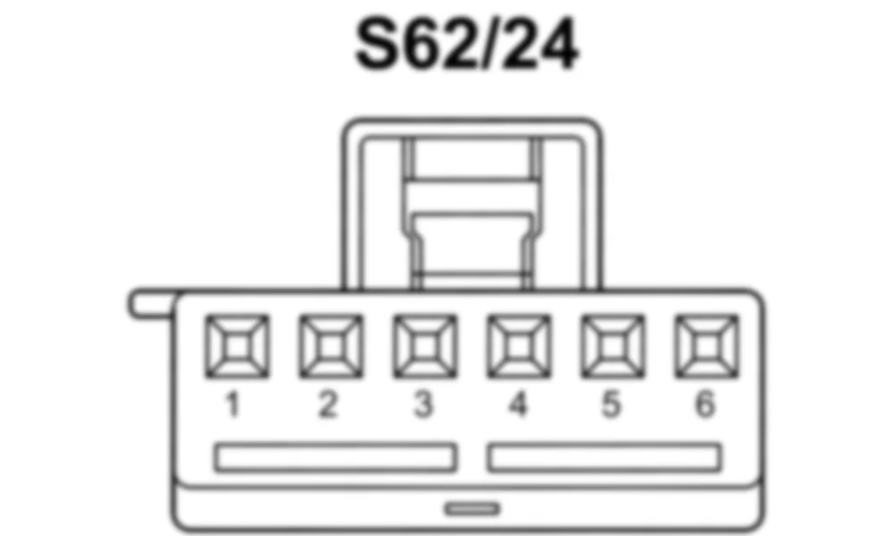 Распиновка разъема S62/24 -  Переключатель разблокировки сцепного устройства прицепа для Mercedes-Benz M-class (W166) 2011-2020