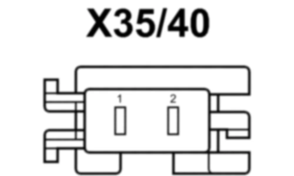 Распиновка разъема X35/40 -  Электрический разъем среднечастотного динамика в передней двери для Mercedes-Benz M-class (W166) 2011-2020