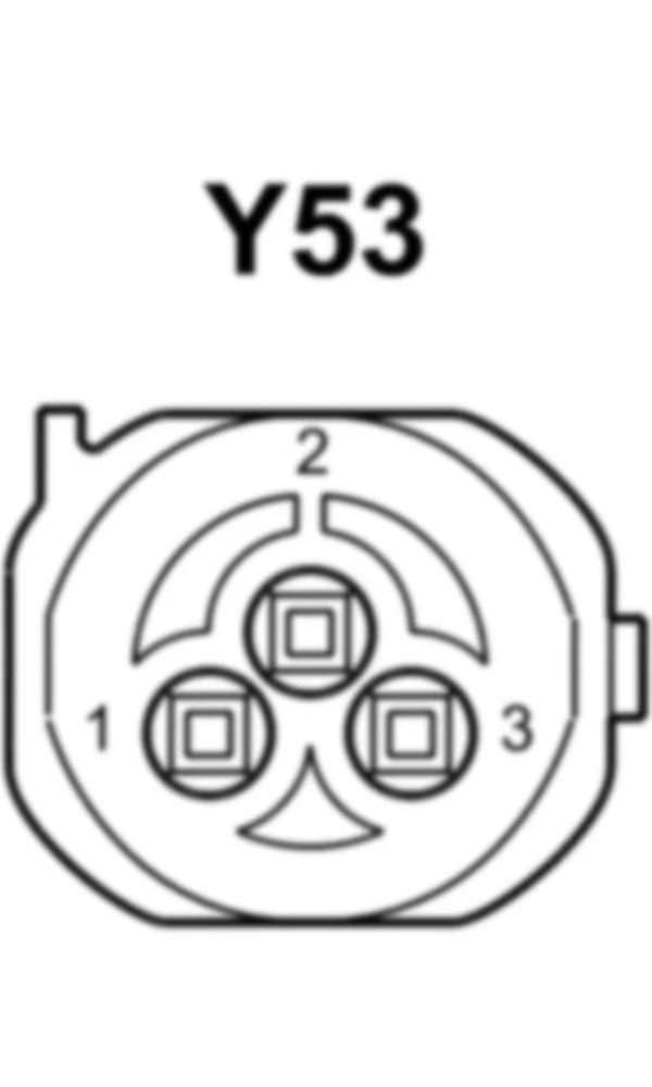 Распиновка разъема Y53 -  Блок клапанов демпфирования заднего моста слева для Mercedes-Benz M-class (W166) 2011-2020